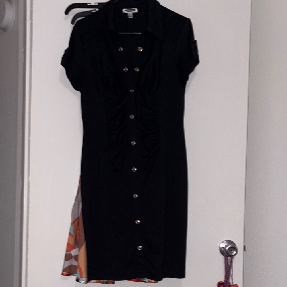 Intermission Black Sleeveless Sheath Midi Dress